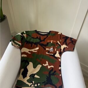 Chrome Hearts Green and Brown Camouflage Tee